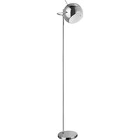 Chrome and White Inside Floor Lamp