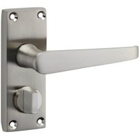 Homebuild Victorian Straight Short Backplate Privacy Lever Set - Brushed Nickel
Homebuild Victorian Straight Short Backplate Privacy Lever Set - Brushed Nickel