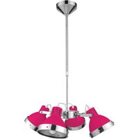 Hot Pink Chrome 4 Shade Pendant Light
Hot Pink Chrome 4 Shade Pendant Light