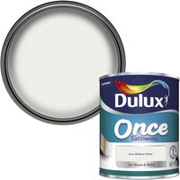 Dulux Once Pure Brilliant White - Satinwood Paint - 750ml
Dulux Once Pure Brilliant White - Satinwood Paint - 750ml