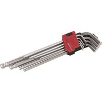 Silverline 9 Piece Hex Key Ball End Expert - 1.5-10mm
Silverline 9 Piece Hex Key Ball End Expert - 1.5-10mm