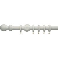 White Wooden Curtain Pole & Ball Finial - 1.2m
White Wooden Curtain Pole & Ball Finial - 1.2m