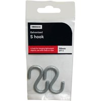 S Hook - 50mm - 2 Pack
S Hook - 50mm - 2 Pack