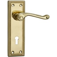 Homebuild Georgian Long Backplate Lock Lever Set - Polished Brass
Homebuild Georgian Long Backplate Lock Lever Set - Polished Brass