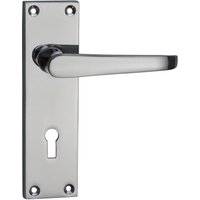 Homebuild Victorian Straight Long Backplate Lock Lever Set - Polished Chrome
Homebuild Victorian Straight Long Backplate Lock Lever Set - Polished Chrome