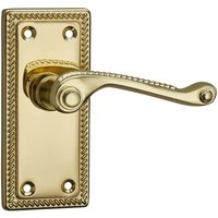 Homebuild Georgian Short Backplate Latch Lever Set - Polished Brass
Homebuild Georgian Short Backplate Latch Lever Set - Polished Brass