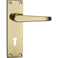 Homebuild Victorian Straight Long Backplate Lock Lever Set - Polished Brass
Homebuild Victorian Straight Long Backplate Lock Lever Set - Polished Brass