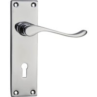 Homebuild Victorian Scroll Long Backplate Lock Lever Set - Polished Chrome
Homebuild Victorian Scroll Long Backplate Lock Lever Set - Polished Chrome