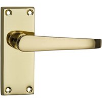 Homebuild Victorian Straight Short Backplate Latch Lever Set - Polished Brass
Homebuild Victorian Straight Short Backplate Latch Lever Set - Polished Brass