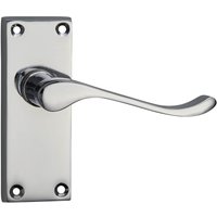 Homebuild Victorian Scroll Short Backplate Latch Lever Set - Polished Chrome
Homebuild Victorian Scroll Short Backplate Latch Lever Set - Polished Chrome