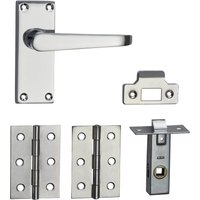 Homebuild Victorian Straight Short Backplate Internal Door Pack - Polished Chrome
Homebuild Victorian Straight Short Backplate Internal Door Pack - Polished Chrome