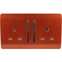 Trendi Switch 2 Gang 13A Long Switched Plug Socket in Screwless Copper
Trendi Switch 2 Gang 13A Long Switched Plug Socket in Screwless Copper