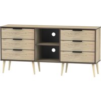 Tokyo 6 Drawer TV Unit with Legs - Oak
Tokyo 6 Drawer TV Unit with Legs - Oak