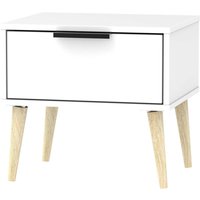 Tokyo 1 Drawer Bedside Table - White
Tokyo 1 Drawer Bedside Table - White