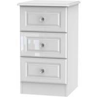 Stonehaven 3 Drawer Bedside - White
Stonehaven 3 Drawer Bedside - White