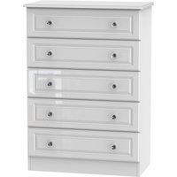Stonehaven 5 Drawer Chest - White
Stonehaven 5 Drawer Chest - White