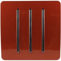 Trendi Switch 3 Gang 2 Way 10A Rocker Light Switch in Screwless Copper
Trendi Switch 3 Gang 2 Way 10A Rocker Light Switch in Screwless Copper