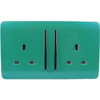 Trendi Switch 2 Gang 13A Long Switched Plug Socket in Screwless Teal
Trendi Switch 2 Gang 13A Long Switched Plug Socket in Screwless Teal