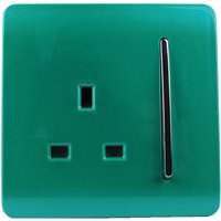 Trendi Switch 1 Gang 13A Plug Light Switch in Screwless Teal
Trendi Switch 1 Gang 13A Plug Light Switch in Screwless Teal