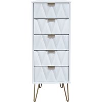 Ice 5 Drawer Bedside Table - White
Ice 5 Drawer Bedside Table - White