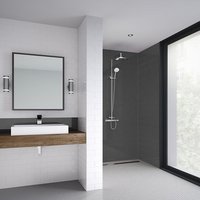 Wetwall Brushed Black - 1220mm - Shower Panel - Composite
Wetwall Brushed Black - 1220mm - Shower Panel - Composite