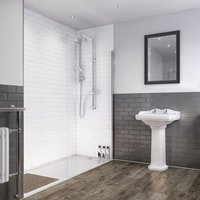 Wetwall Pure White 2 Sided Shower Kit - Composite 
Wetwall Pure White 2 Sided Shower Kit - Composite
