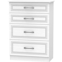 Milton 4 Drawer Deep Chest - White
Milton 4 Drawer Deep Chest - White