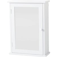 Classic Mirrored Single Door Cabinet - White
Classic Mirrored Single Door Cabinet - White