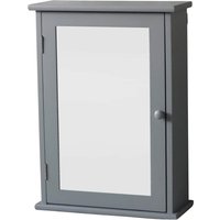 Classic Mirrored Single Door Cabinet - Grey
Classic Mirrored Single Door Cabinet - Grey