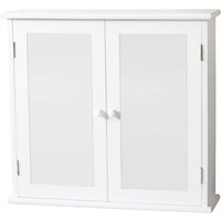 Classic Mirrored Double Door Cabinet - White
Classic Mirrored Double Door Cabinet - White