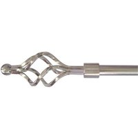 Extendable Cage Finial Curtain Pole - Satin Steel - 1.2-2.1m (16/19mm)
Extendable Cage Finial Curtain Pole - Satin Steel - 1.2-2.1m (16/19mm)