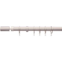 Extendable Barrel Finial Curtain Pole - Satin Steel - 1.2-2.1m (25/28mm)
Extendable Barrel Finial Curtain Pole - Satin Steel - 1.2-2.1m (25/28mm)