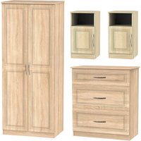 Milton 4 Piece Bedroom Furniture Set - Oak
Milton 4 Piece Bedroom Furniture Set - Oak