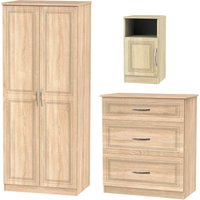 Milton 3 Piece Bedroom Furniture Set - Oak
Milton 3 Piece Bedroom Furniture Set - Oak