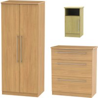 Siena 3 Piece Bedroom Furniture Set - Modern Oak
Siena 3 Piece Bedroom Furniture Set - Modern Oak