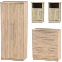 Siena 4 Piece Bedroom Furniture Set - Bordeaux Oak
Siena 4 Piece Bedroom Furniture Set - Bordeaux Oak