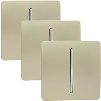 Trendi Switch 1 Gang 2 Way 10 Amp Rocker Light Switch in Screwless Gold (3 Pack) 
Trendi Switch 1 Gang 2 Way 10 Amp Rocker Light Switch in Screwless Gold (3 Pack)