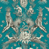 Belgravia Decor Menagerie Animal Smooth Teal Wallpaper
Belgravia Decor Menagerie Animal Smooth Teal Wallpaper