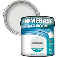 Homebase Bathroom Mid Sheen Paint - White Tundra 2.5L
Homebase Bathroom Mid Sheen Paint - White Tundra 2.5L