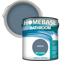 Homebase Bathroom Mid Sheen Paint - Aegean 2.5L
Homebase Bathroom Mid Sheen Paint - Aegean 2.5L