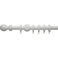 White Wooden Curtain Pole & Ball Finial - 1.8m
White Wooden Curtain Pole & Ball Finial - 1.8m