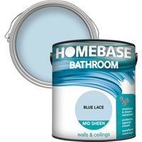Homebase Bathroom Mid Sheen Paint - Blue Lace 2.5L
Homebase Bathroom Mid Sheen Paint - Blue Lace 2.5L