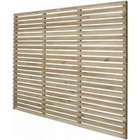 6ft x 5ft (1.8m x 1.5m) Pressure Treated Contemporary Slatted Fence Panel - Pack of 3
6ft x 5ft (1.8m x 1.5m) Pressure Treated Contemporary Slatted Fence Panel - Pack of 3