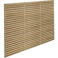6ft x 5ft (1.8m x 1.5m) Pressure Treated Contemporary Double Slatted Fence Panel - Pack of 5
6ft x 5ft (1.8m x 1.5m) Pressure Treated Contemporary Double Slatted Fence Panel - Pack of 5