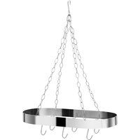 Oval Ceiling Rack - Matt Chrome