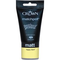 Crown Breatheasy Happy Daze - Matt Emulsion Paint - 40ml Tester
Crown Breatheasy Happy Daze - Matt Emulsion Paint - 40ml Tester
