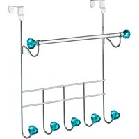 Teal Diamantes 5 Hooks Over Door Hanger
Teal Diamantes 5 Hooks Over Door Hanger