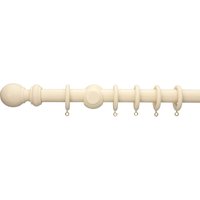 Cream Wooden Curtain Pole & Ball Finial - 1.8m
Cream Wooden Curtain Pole & Ball Finial - 1.8m