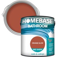 Homebase Bathroom Mid Sheen Paint - Orange Glow 2.5L
Homebase Bathroom Mid Sheen Paint - Orange Glow 2.5L