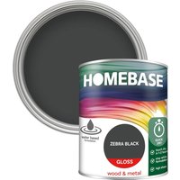 Homebase Interior Quick Dry Gloss Paint - Zebra Black 750ml
Homebase Interior Quick Dry Gloss Paint - Zebra Black 750ml